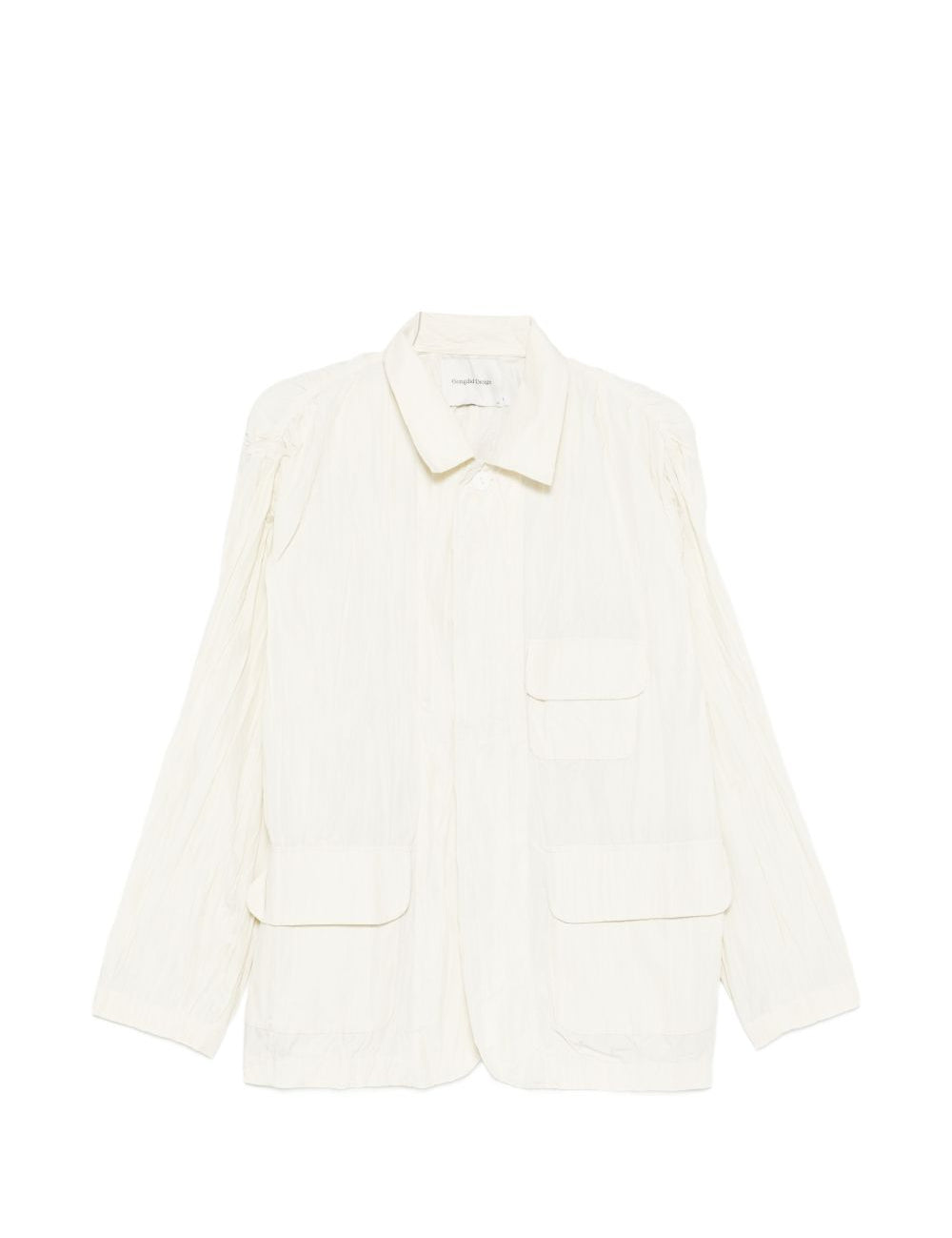 Giacca con effetto stropicciato in bianco GONGDID DESIGN - uomo 