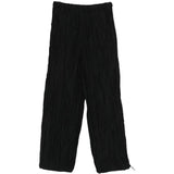 pantaloni plissettati in nero gongdid design - uomo 