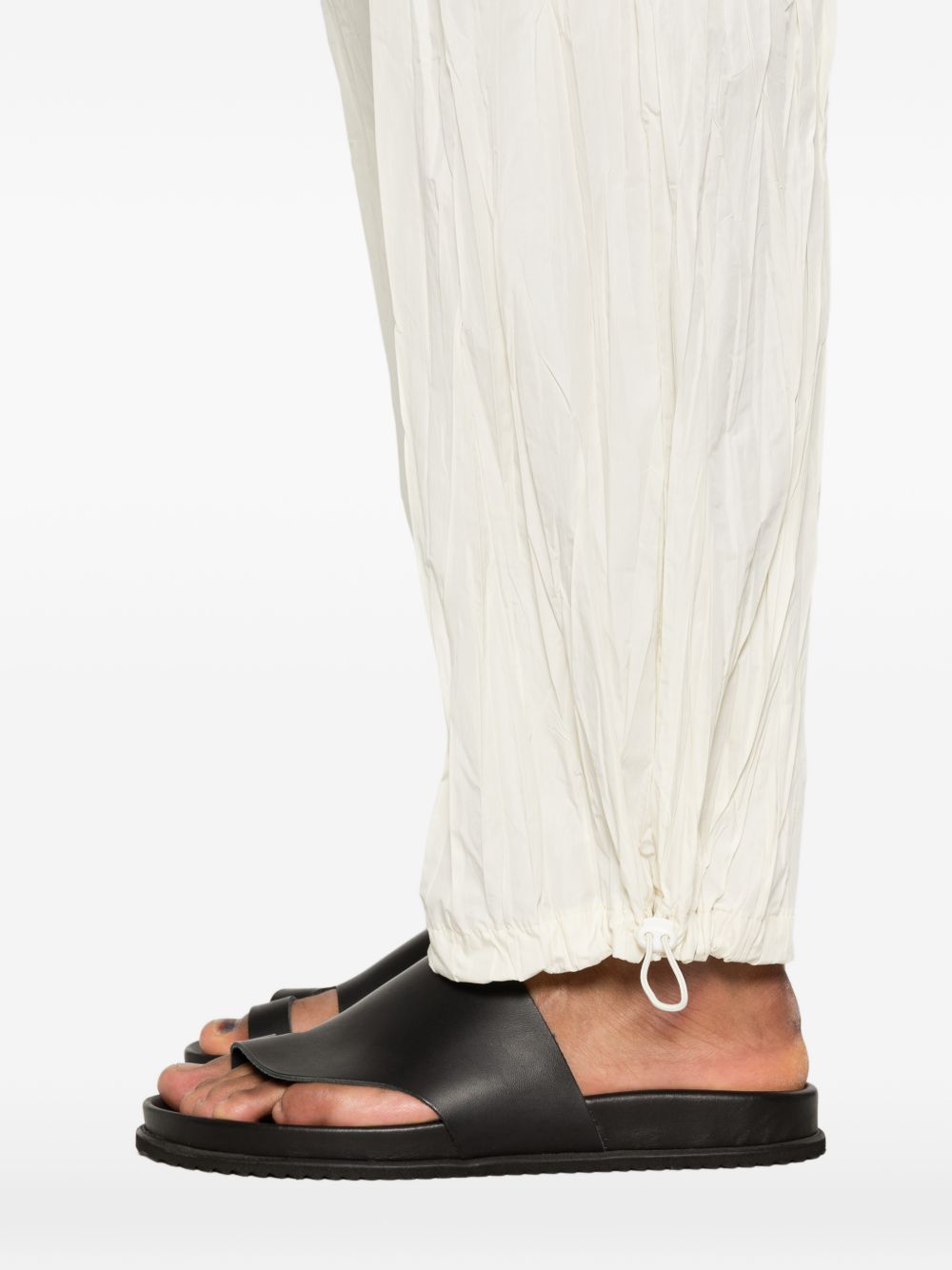 pantaloni plissettati in bianco gongdid design - uomo 