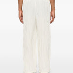 pantaloni plissettati in bianco gongdid design - uomo 