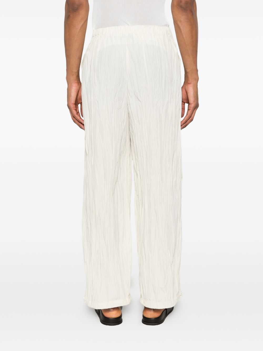 pantaloni plissettati in bianco gongdid design - uomo 