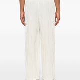 pantaloni plissettati in bianco gongdid design - uomo 