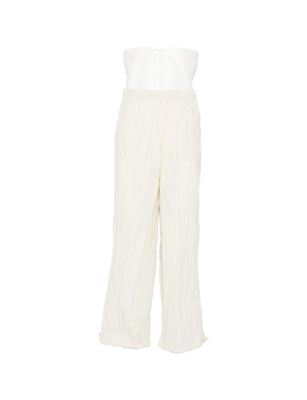 pantaloni plissettati in bianco gongdid design - uomo 
