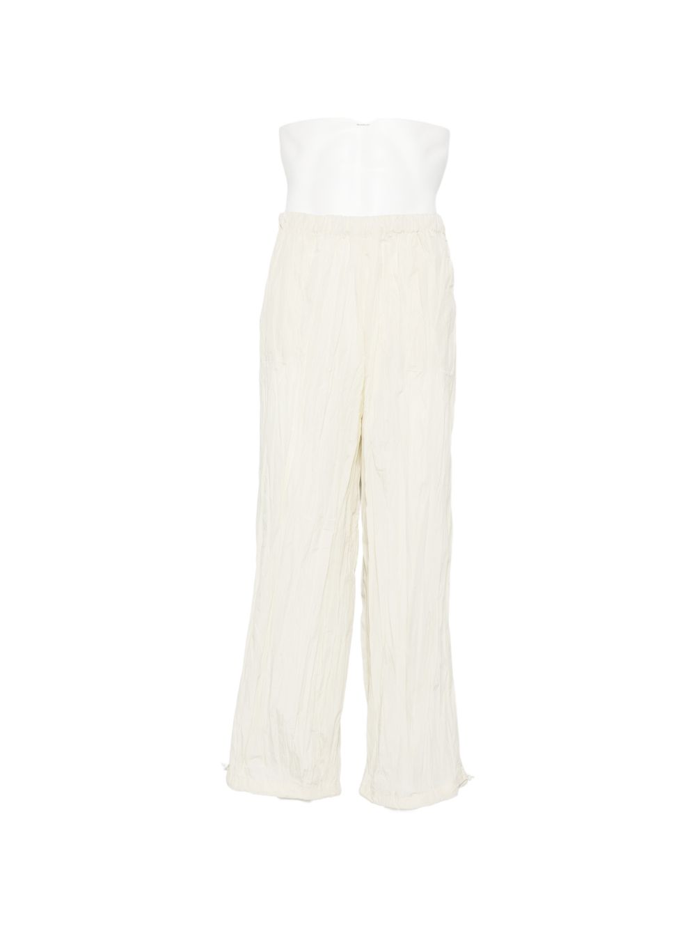 pantaloni plissettati in bianco gongdid design - uomo 