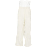 pantaloni plissettati in bianco gongdid design - uomo 