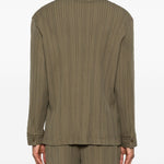 Camicia con tasca e bottoni in verde Gongdid design - uomo 