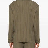 Camicia con tasca e bottoni in verde Gongdid design - uomo 