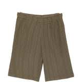 Pantaloncini elasticizzati con pieghe in verde Gongdid design - uomo 
