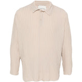 Polo a maniche lunghe in beige Gongdid design - uomo 