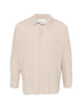 Men's Long-Sleeve Polo Shirt in Gongdid Design Beige