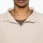 Polo a maniche lunghe in beige Gongdid design - uomo 
