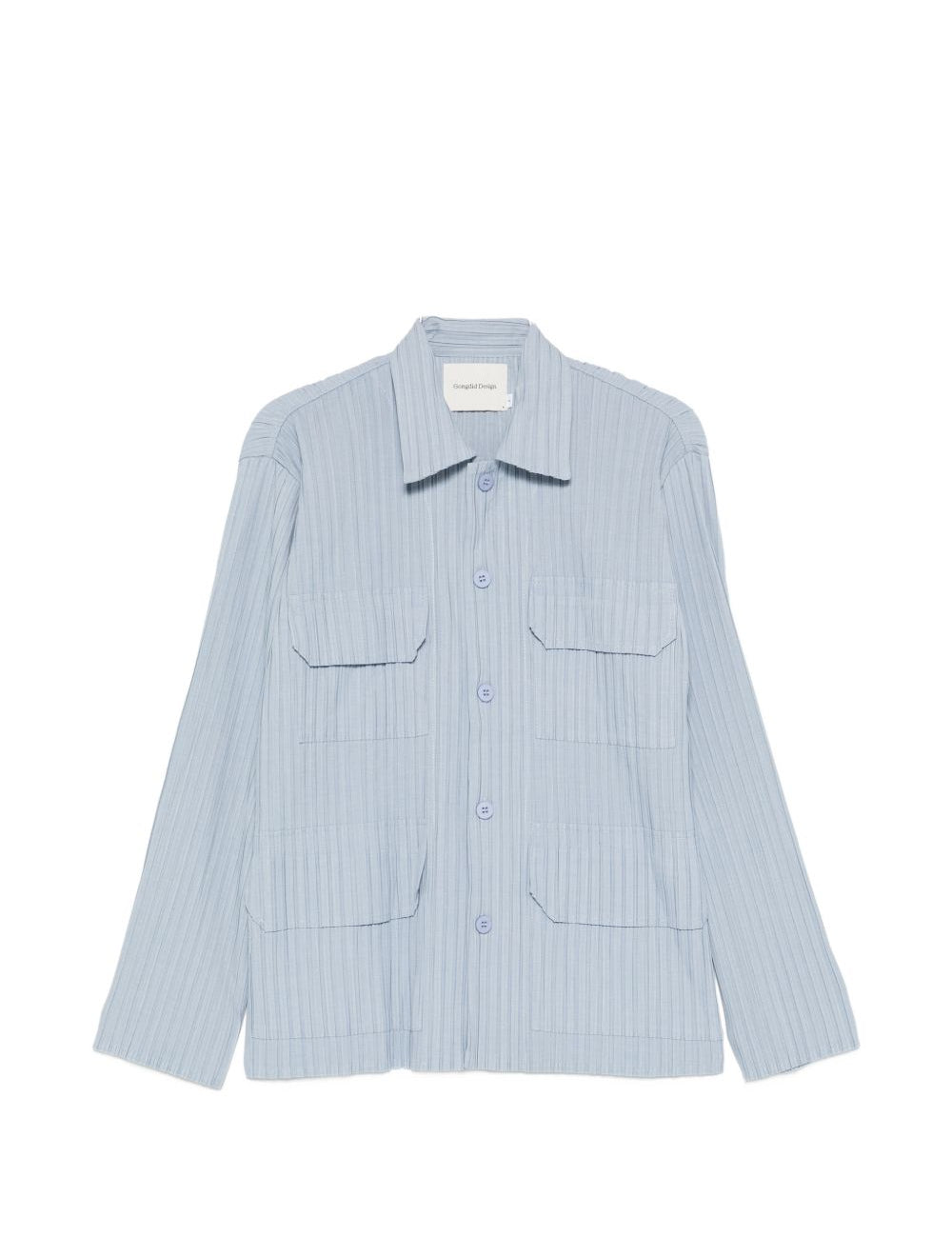 Camicia con taschino in blu Gongdid design - uomo 