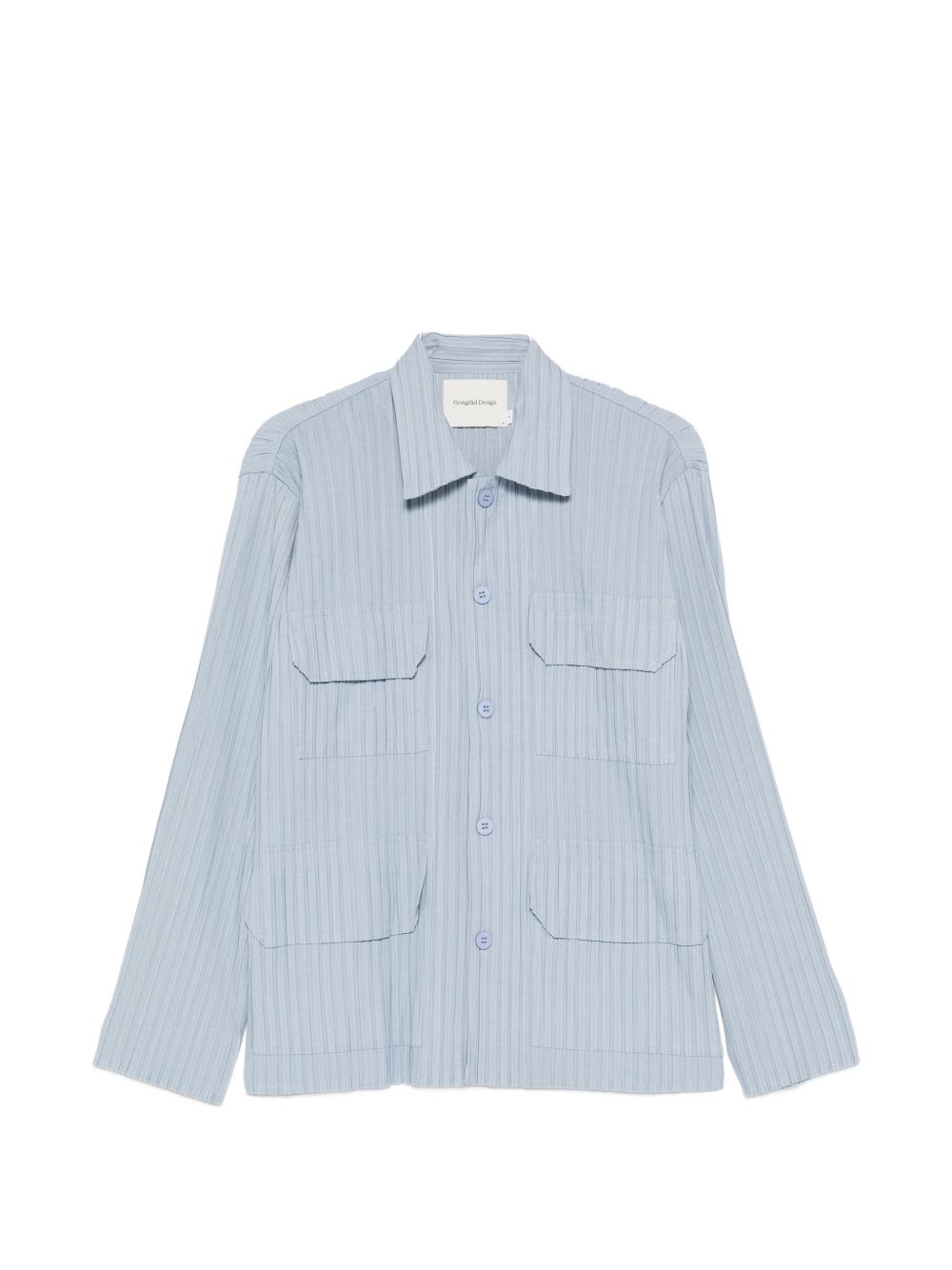 Camicia con taschino in blu Gongdid design - uomo 