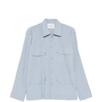 Camicia con taschino in blu Gongdid design - uomo 