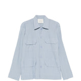 Camicia con taschino in blu Gongdid design - uomo 