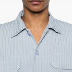 Camicia con taschino in blu Gongdid design - uomo 