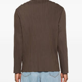 Camicia con taschino in marrone Gongdid design - uomo 