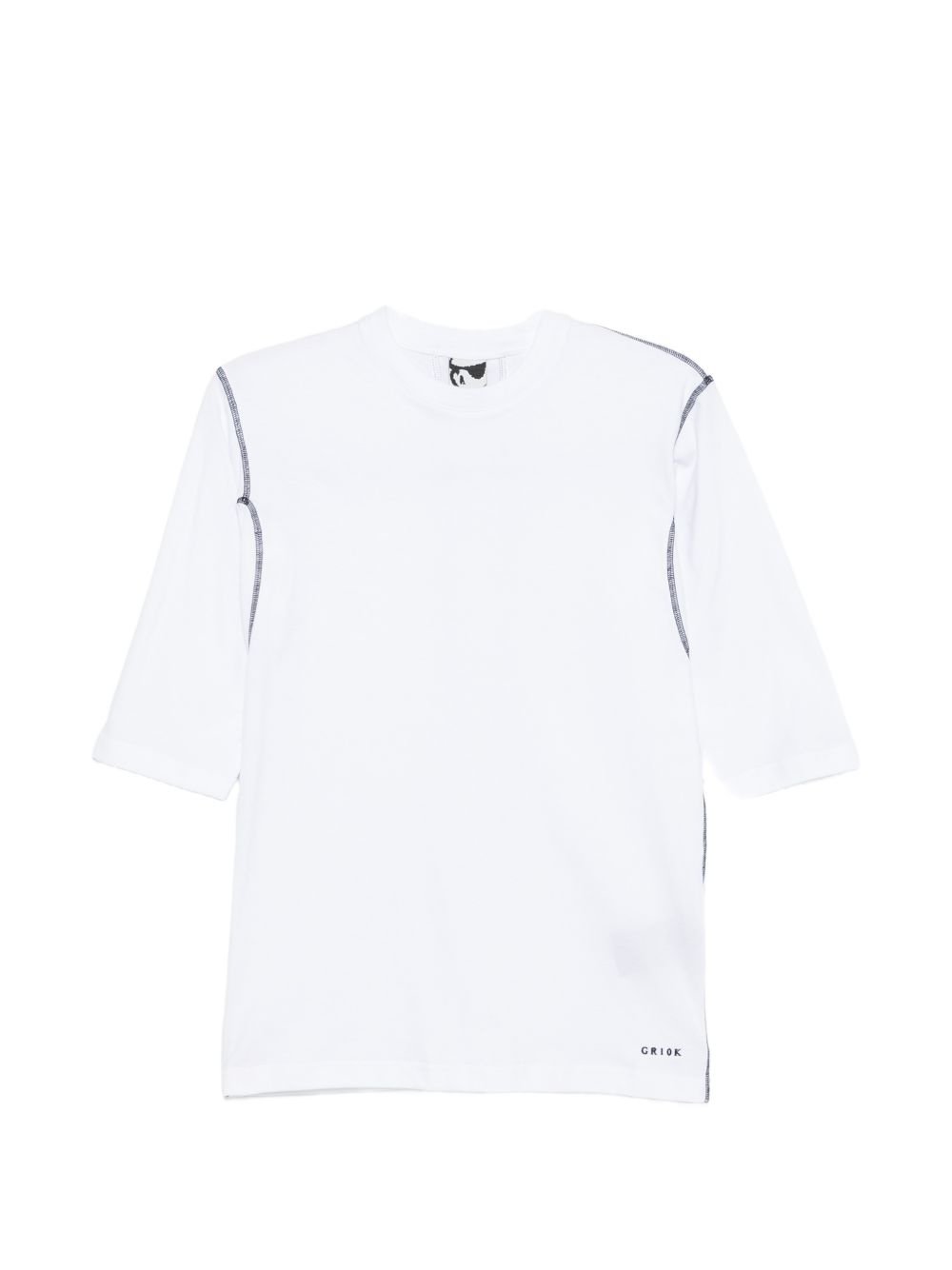 T-shirt con impunture in bianco Gr10k - donna 