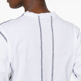 T-shirt con impunture in bianco Gr10k - donna 