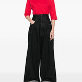 T-shirt a manica corta con impunture in rosso Gr10k - donna 