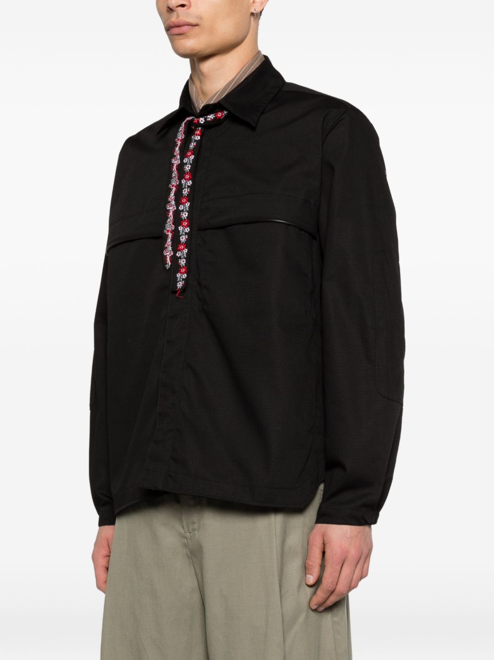 Giacca-camicia Ripstop in nero Gr10k - donna 