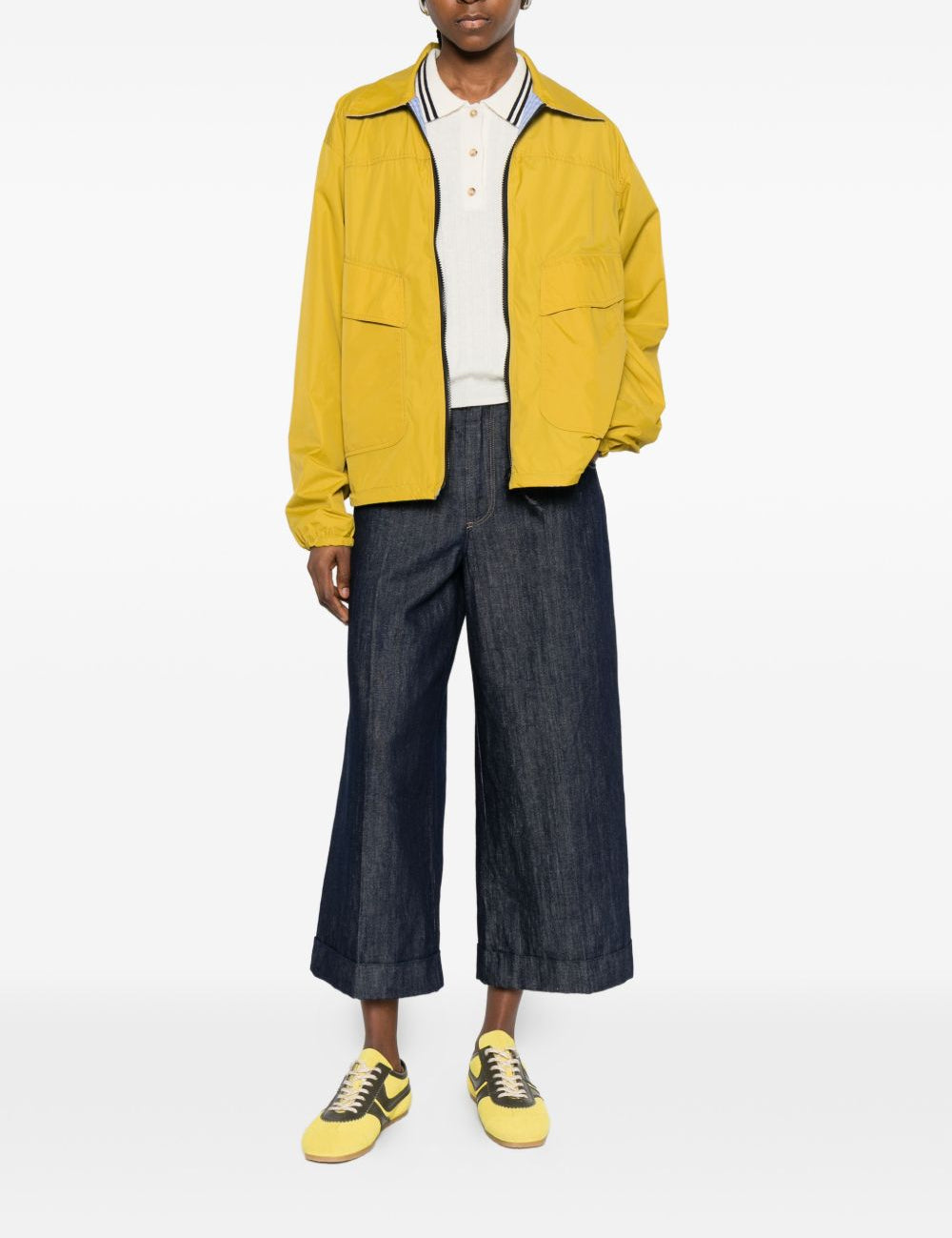 Giacca con tasche in giallo Gr10k - donna 