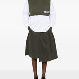 Camicia a strati con gilet in maglia in bianco Gr10k - uomo 