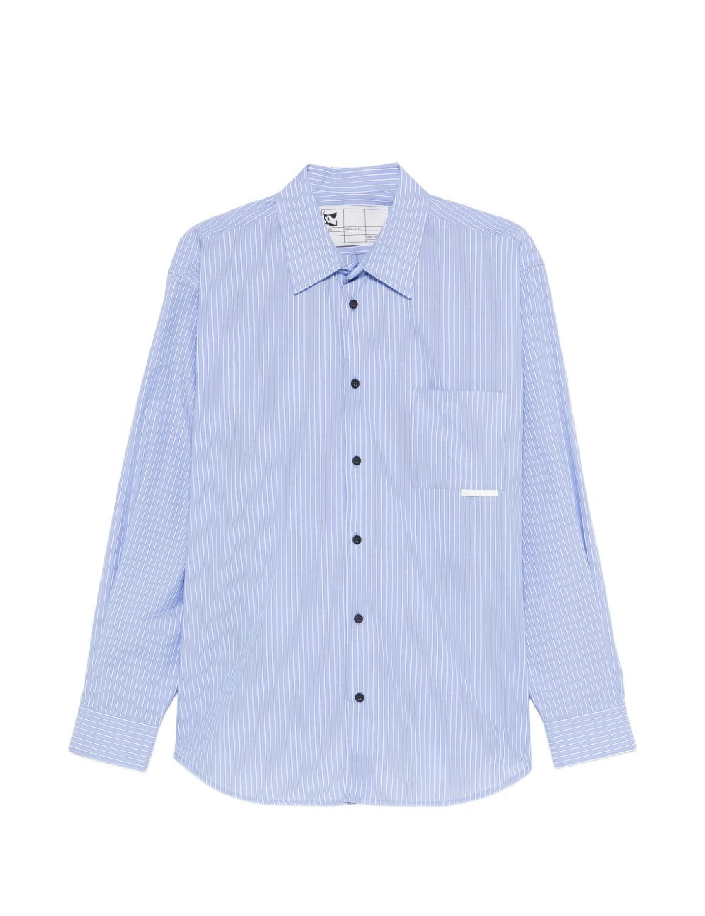 Camicia Replicated a righe in blu Gr10k replicated - uomo 