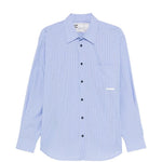 Camicia Replicated a righe in blu Gr10k replicated - uomo 