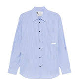 Camicia Replicated a righe in blu Gr10k replicated - uomo 