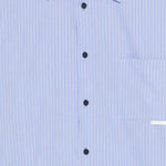 Camicia Replicated a righe in blu Gr10k replicated - uomo 
