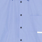 Camicia a quadri in blu Gr10k replicated - uomo 