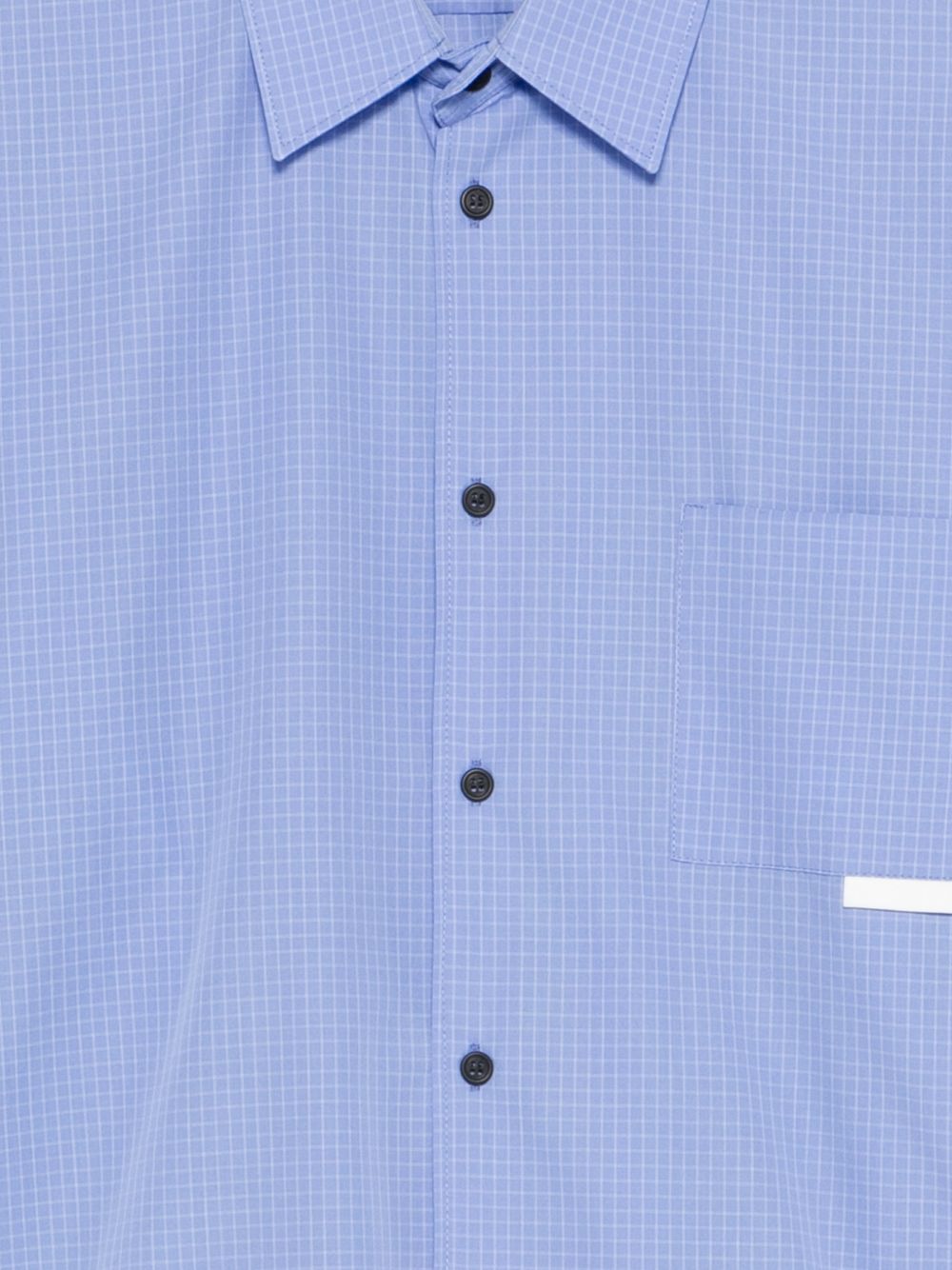Camicia a quadri in blu Gr10k replicated - uomo 