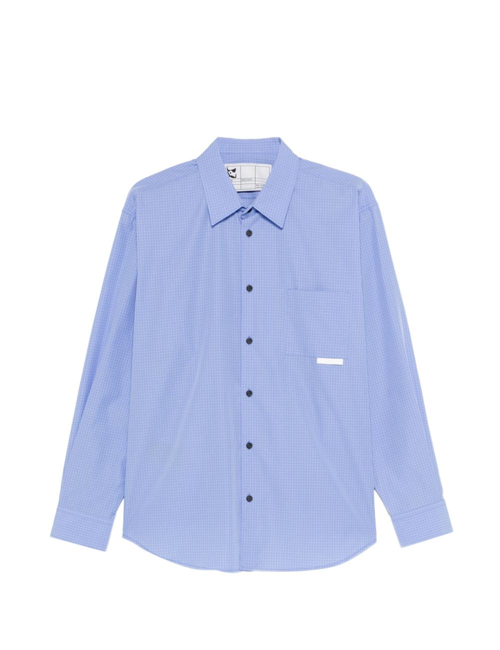 Camicia a quadri in blu Gr10k replicated - uomo 