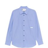 Camicia a quadri in blu Gr10k replicated - uomo 