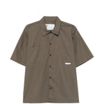 Camicia a maniche corte in verde Gr10k replicated - uomo 