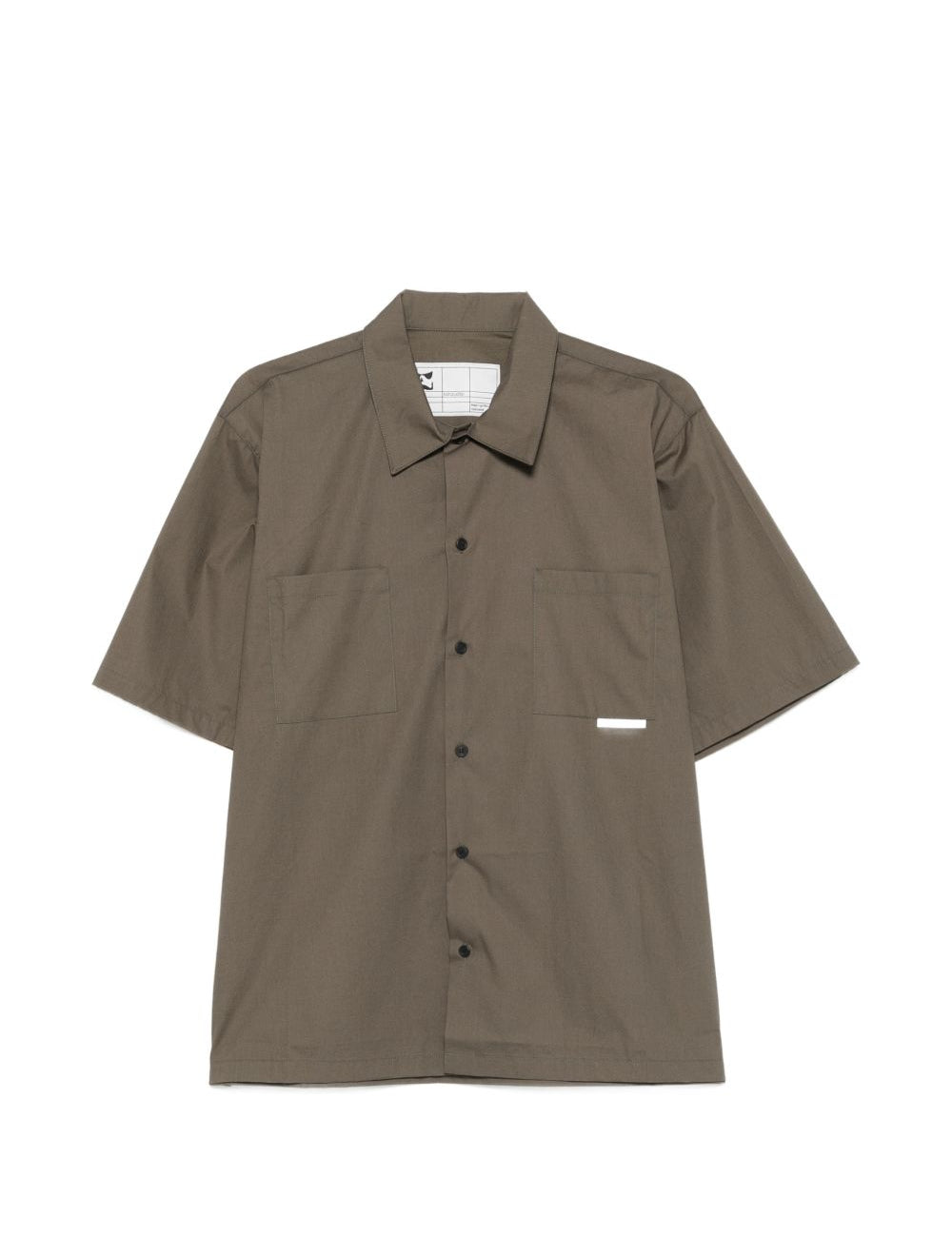 Camicia a maniche corte in verde Gr10k replicated - uomo 
