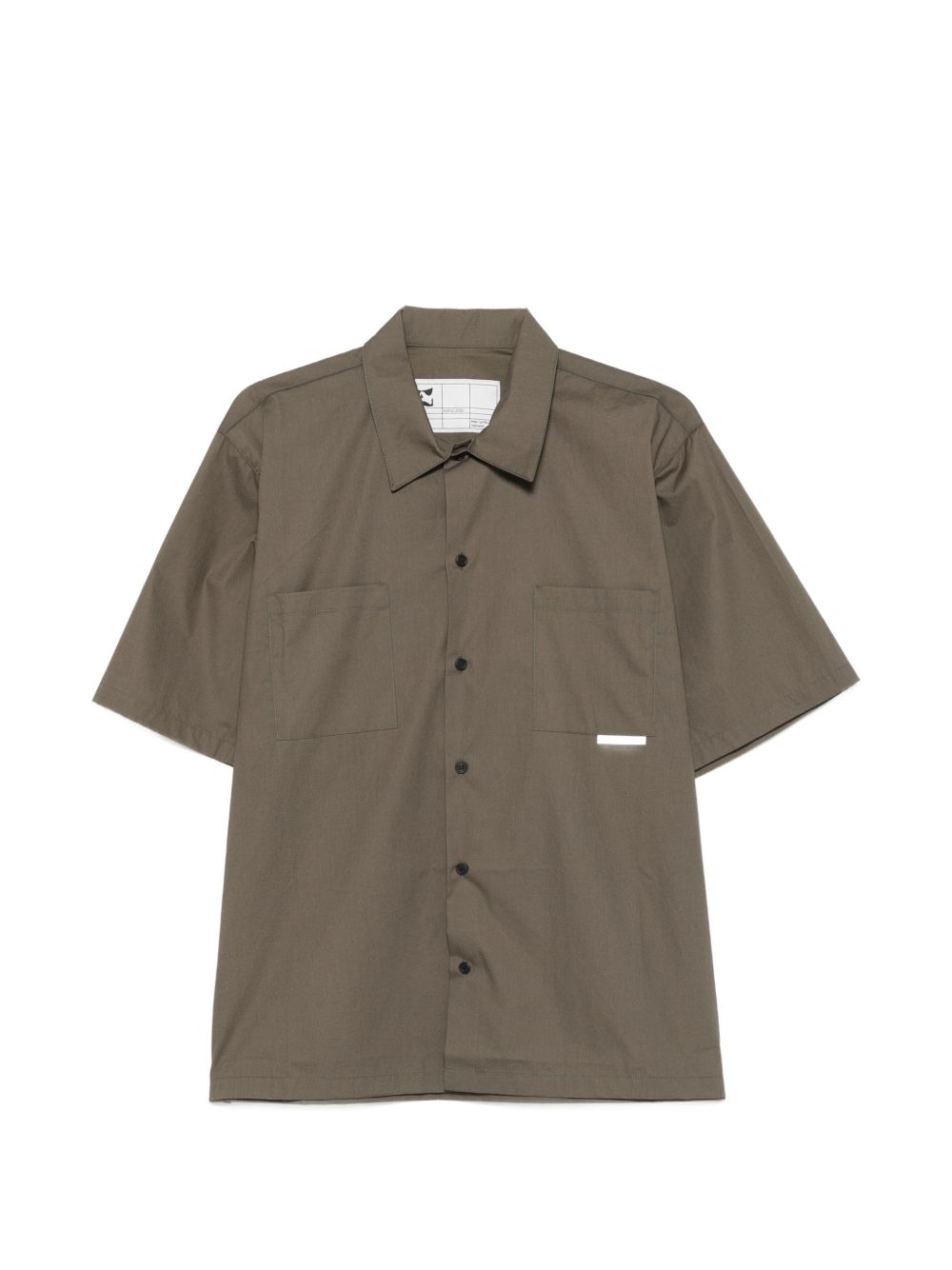 Camicia a maniche corte in verde Gr10k replicated - uomo 