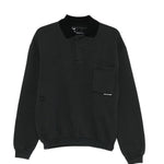 Polo con taschino in nero Gr10k replicated - uomo 