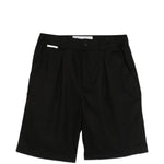Pantaloncini con piega anteriore in nero Gr10k replicated - uomo 
