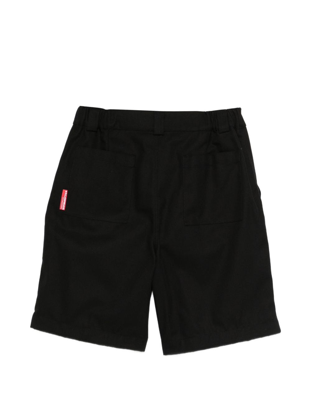 Pantaloncini con piega anteriore in nero Gr10k replicated - uomo 