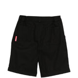 Pantaloncini con piega anteriore in nero Gr10k replicated - uomo 