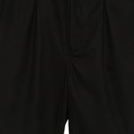 Pantaloncini con piega anteriore in nero Gr10k replicated - uomo 