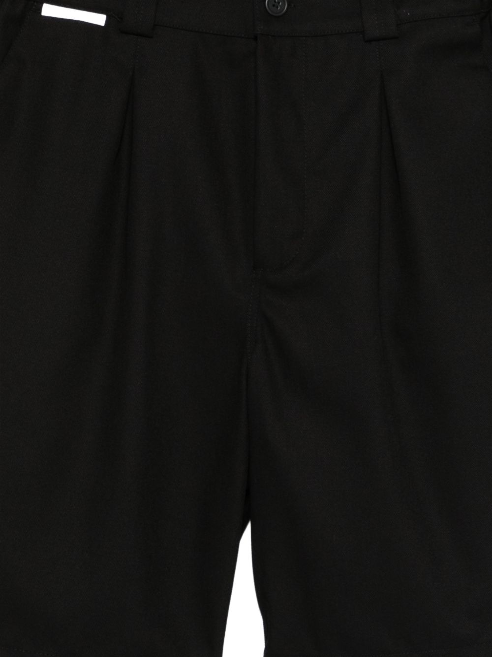Pantaloncini con piega anteriore in nero Gr10k replicated - uomo 