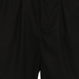 Pantaloncini con piega anteriore in nero Gr10k replicated - uomo 