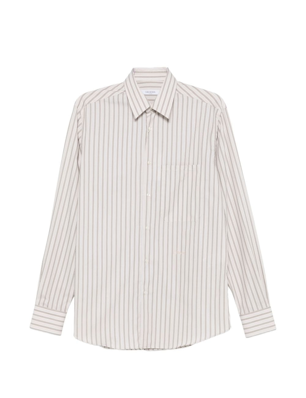 Camicia ralph a righe in beige grayed - uomo 