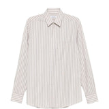 Camicia ralph a righe in beige grayed - uomo 