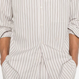 Camicia ralph a righe in beige grayed - uomo 