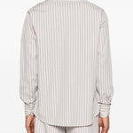 Camicia ralph a righe in beige grayed - uomo 
