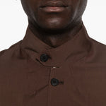Giacca-camicia con tasche in marrone Grayed - uomo 